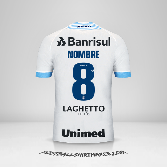 Jersey Gremio 2018 Visita -  nombre - 8