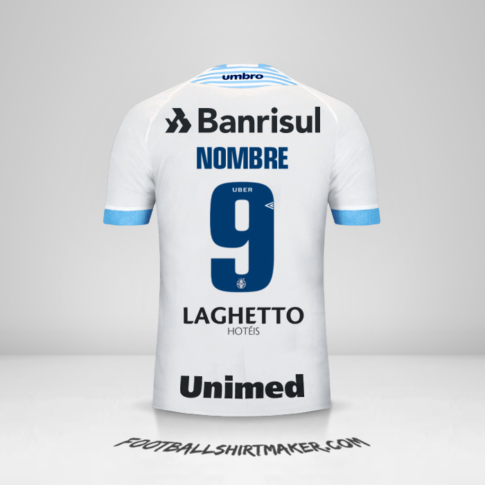 Jersey Gremio 2018 Visita -  nombre - 9
