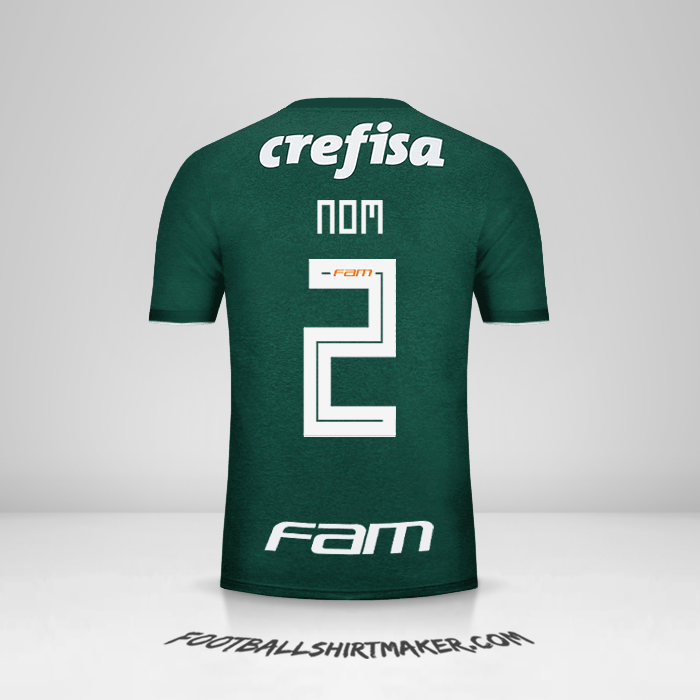 Maillot Palmeiras 2018 -  nom - 2