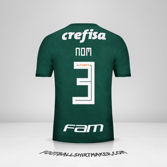 Maillot Palmeiras 2018 -  nom - 3