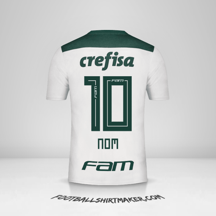 Maillot Palmeiras 2018 Extérieur -  nom - 10