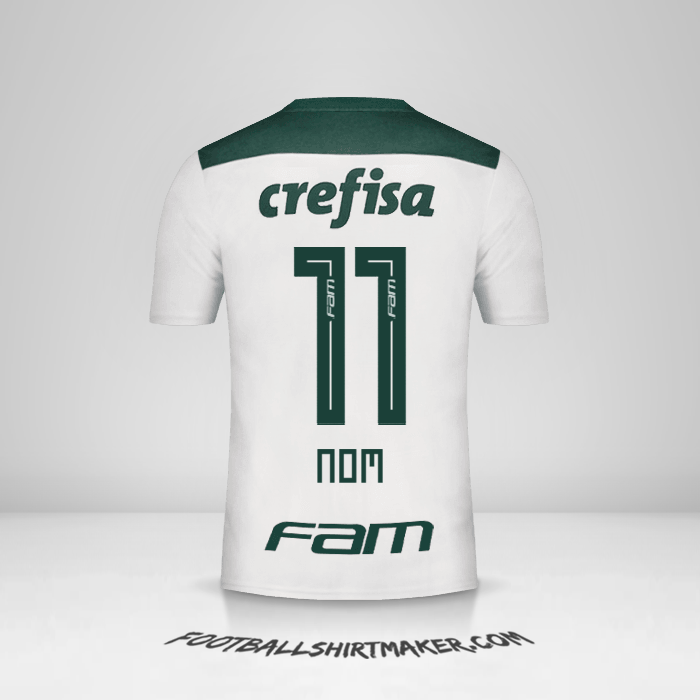 Maillot Palmeiras 2018 Extérieur -  nom - 11