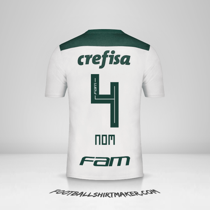 Maillot Palmeiras 2018 Extérieur -  nom - 4