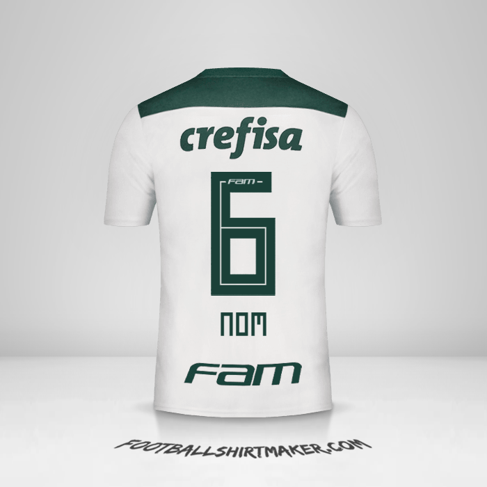 Maillot Palmeiras 2018 Extérieur -  nom - 6