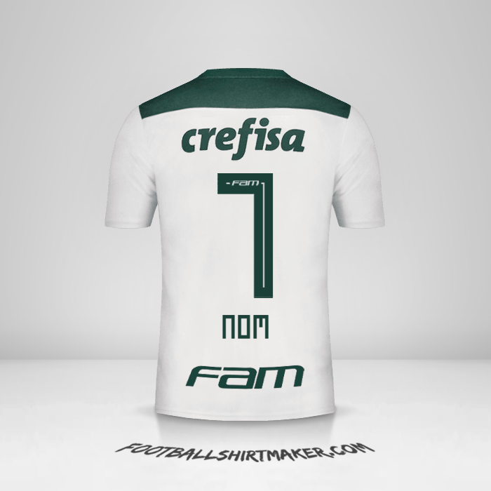 Maillot Palmeiras 2018 Extérieur -  nom - 7