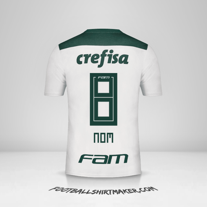 Maillot Palmeiras 2018 Extérieur -  nom - 8
