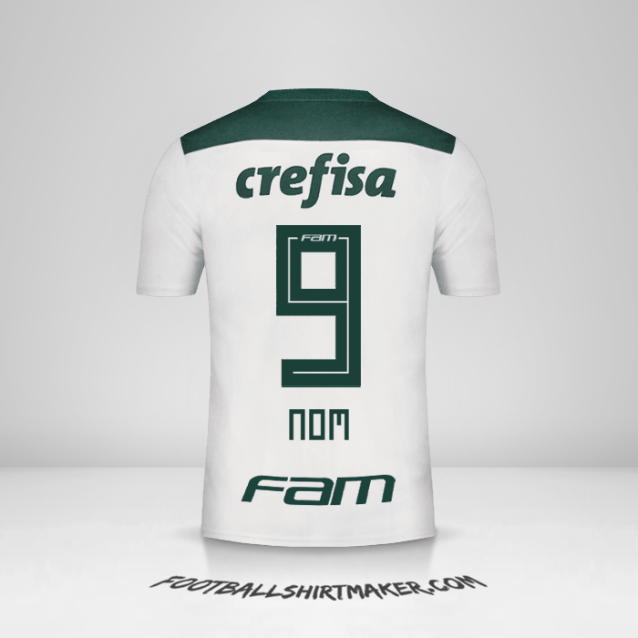 Maillot Palmeiras 2018 Extérieur -  nom - 9