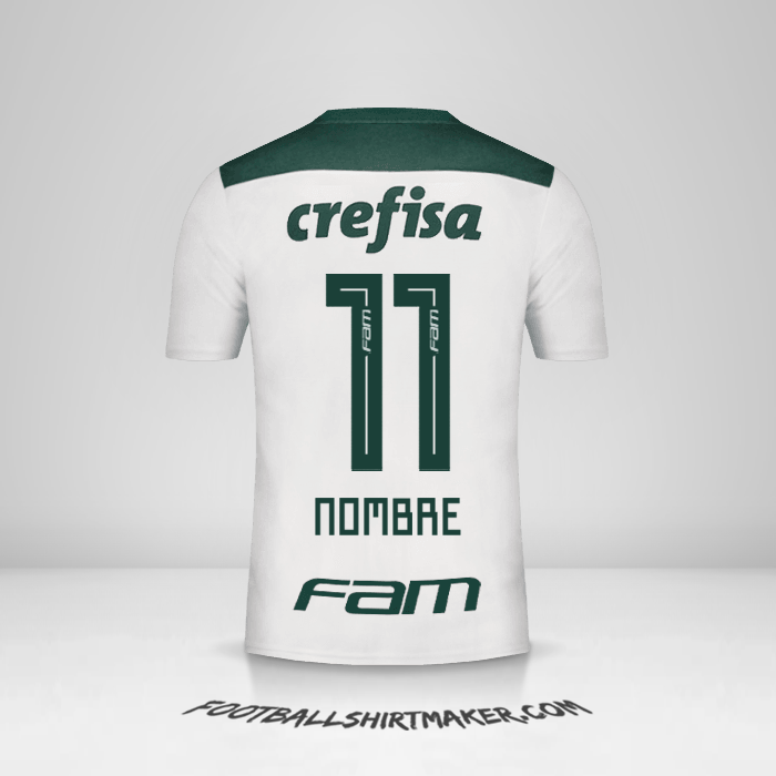 Camiseta Palmeiras 2018 Visita -  nombre - 11