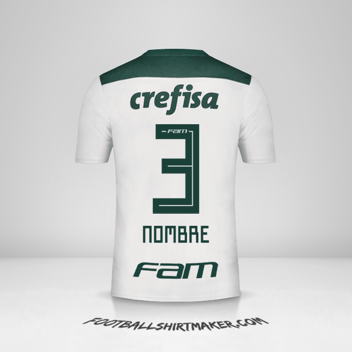 Jersey Palmeiras 2018 Visita -  nombre - 3