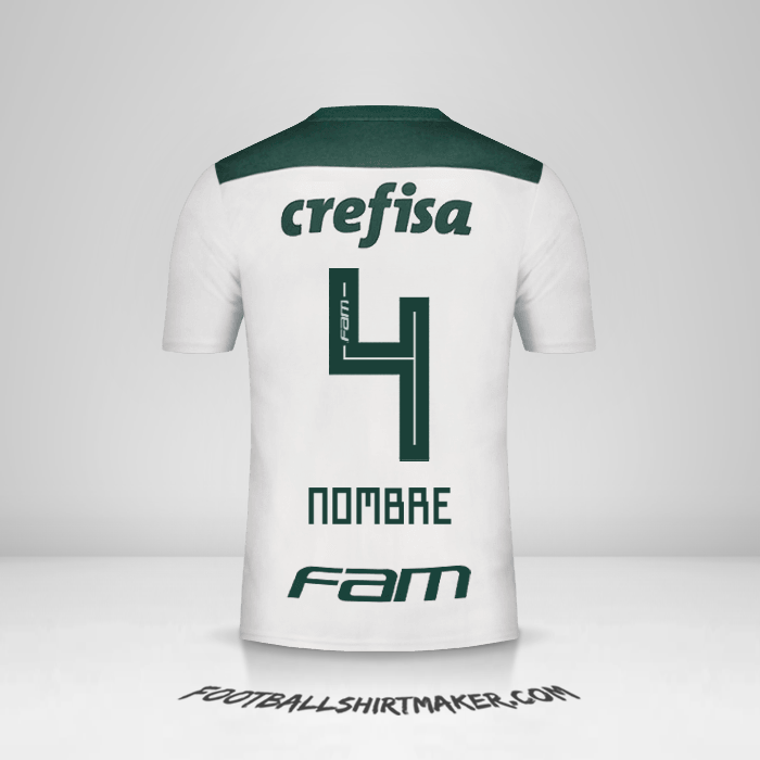 Jersey Palmeiras 2018 Visita -  nombre - 4