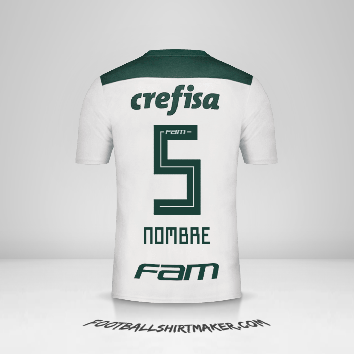 Jersey Palmeiras 2018 Visita -  nombre - 5