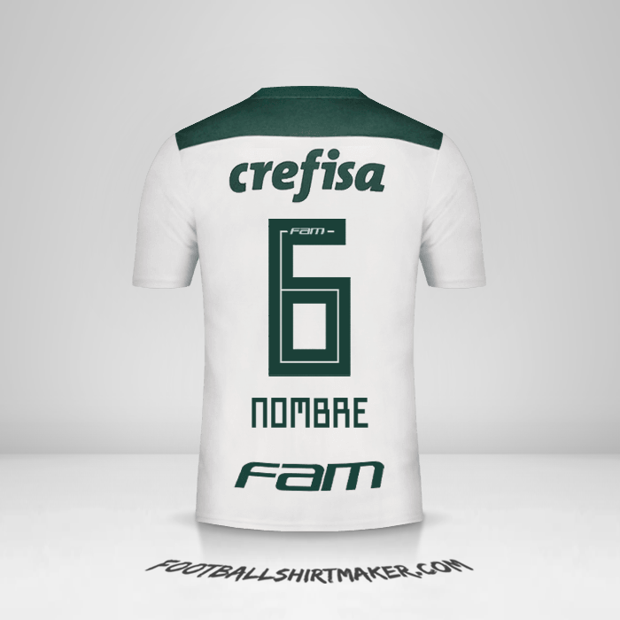 Jersey Palmeiras 2018 Visita -  nombre - 6