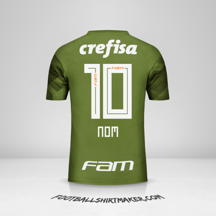 Maillot Palmeiras 2018 Troisième -  nom - 10