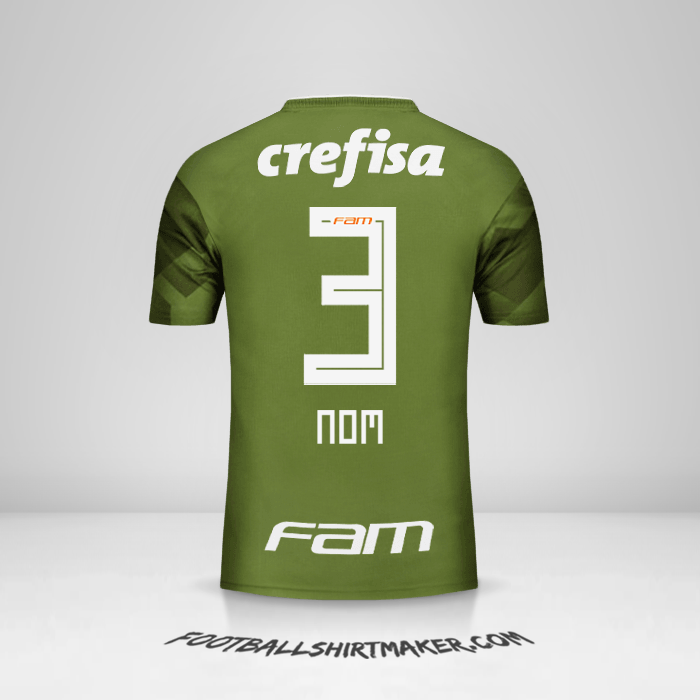 Maillot Palmeiras 2018 Troisième -  nom - 3
