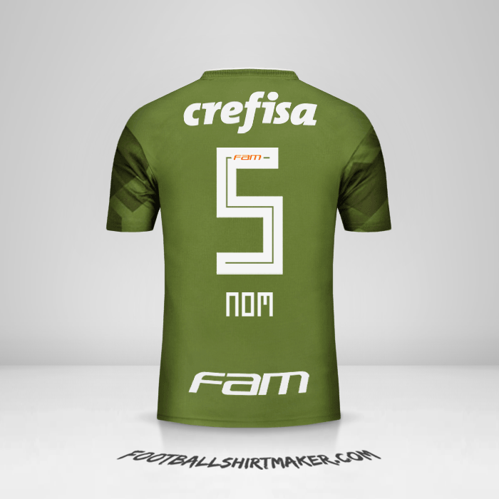 Maillot Palmeiras 2018 Troisième -  nom - 5
