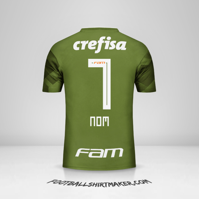 Maillot Palmeiras 2018 Troisième -  nom - 7