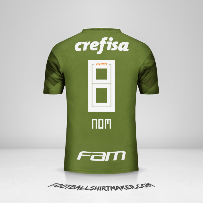 Maillot Palmeiras 2018 Troisième -  nom - 8