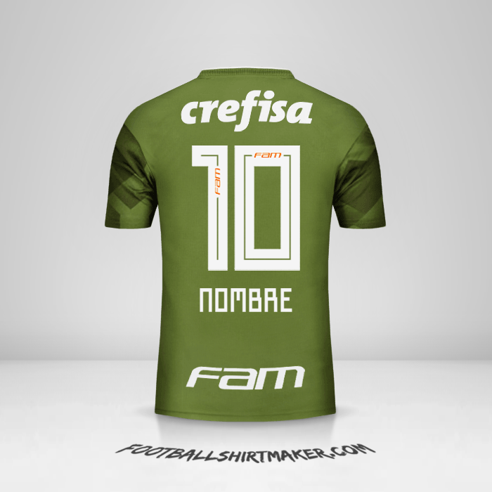 Jersey Palmeiras 2018 Tercera -  nombre - 10