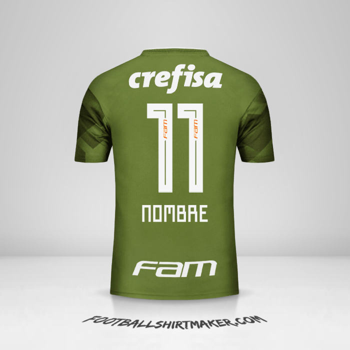 Jersey Palmeiras 2018 Tercera -  nombre - 11