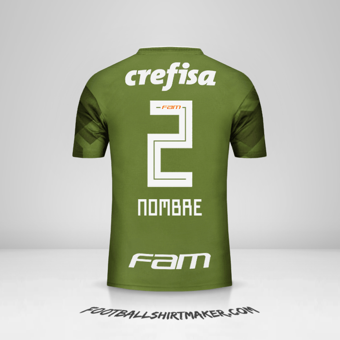 Camiseta Palmeiras 2018 Tercera -  nombre - 2