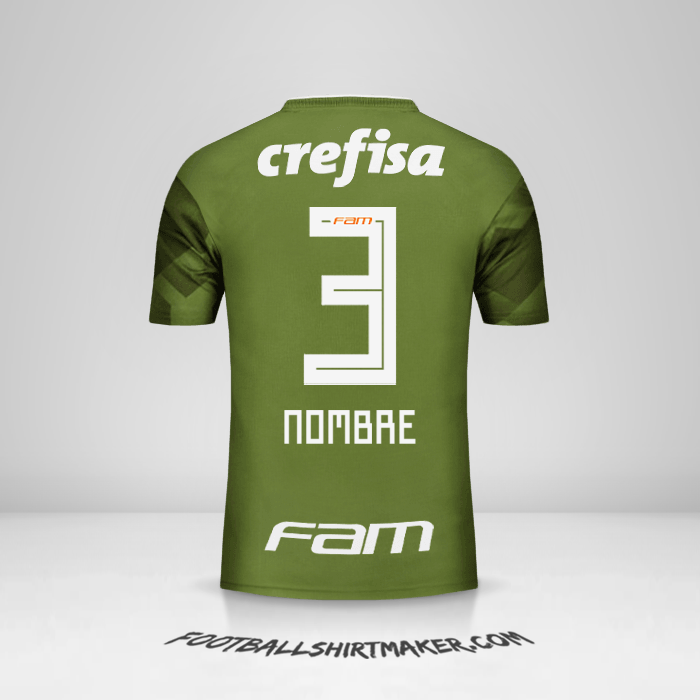 Jersey Palmeiras 2018 Tercera -  nombre - 3