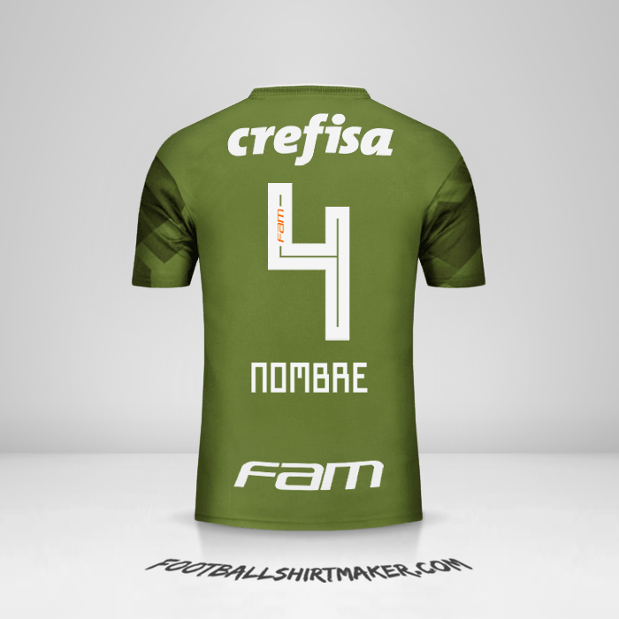 Camiseta Palmeiras 2018 Tercera -  nombre - 4