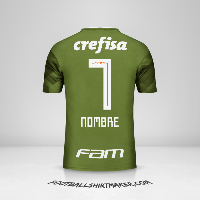 Jersey Palmeiras 2018 Tercera -  nombre - 7