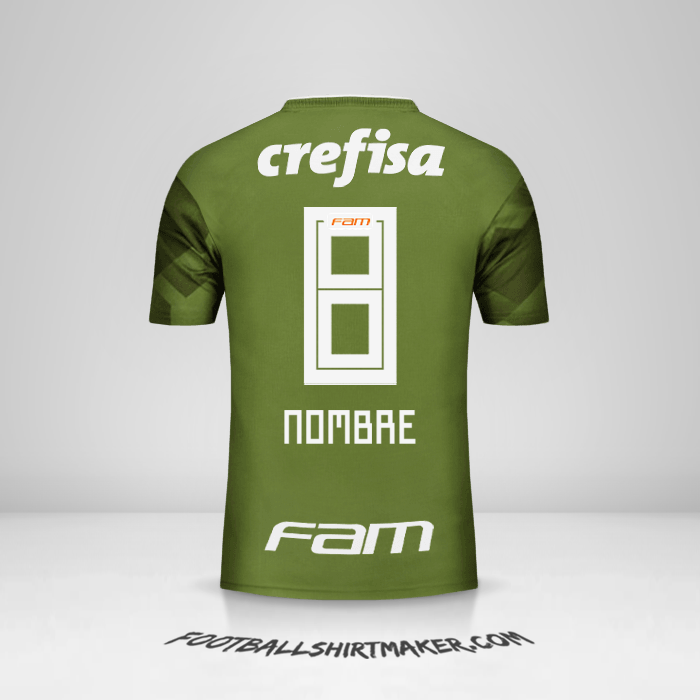 Jersey Palmeiras 2018 Tercera -  nombre - 8