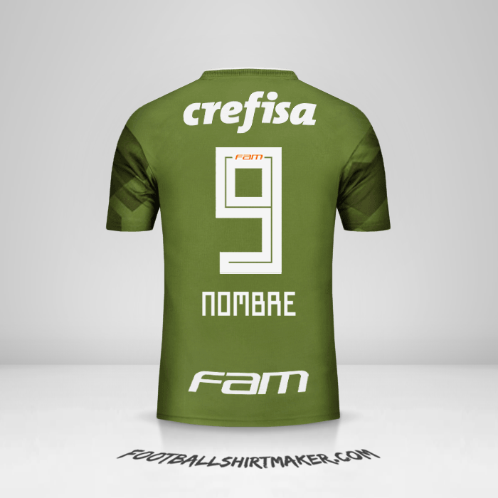 Jersey Palmeiras 2018 Tercera -  nombre - 9