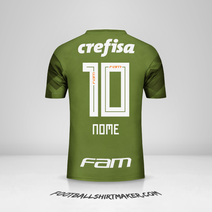 Camisa Palmeiras 2018 Terceira -  nome - 10