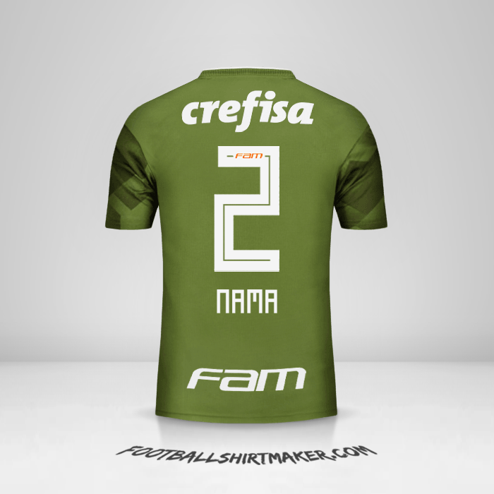 Jersey Palmeiras 2018 Ketiga -  nama - 2