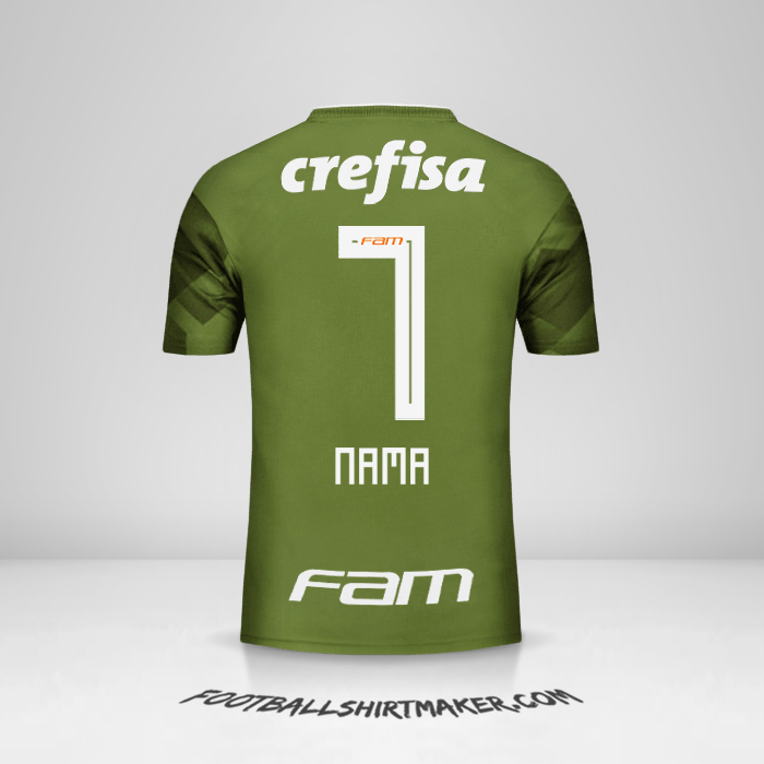 Jersey Palmeiras 2018 Ketiga -  nama - 7