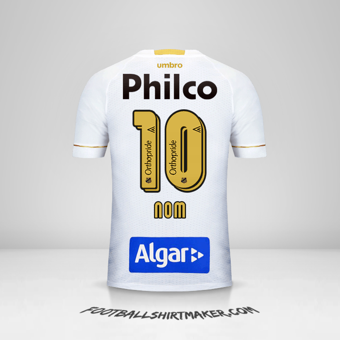 Maillot Santos FC 2018 -  nom - 10
