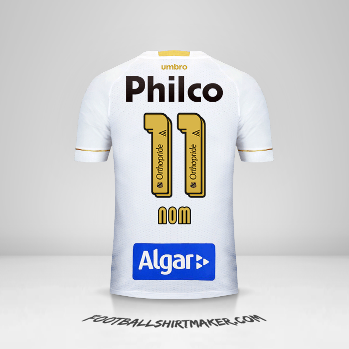 Maillot Santos FC 2018 -  nom - 11