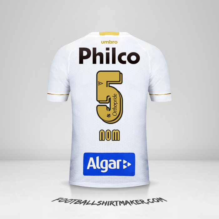 Maillot Santos FC 2018 -  nom - 5