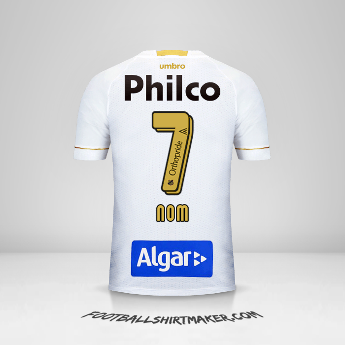 Maillot Santos FC 2018 -  nom - 7