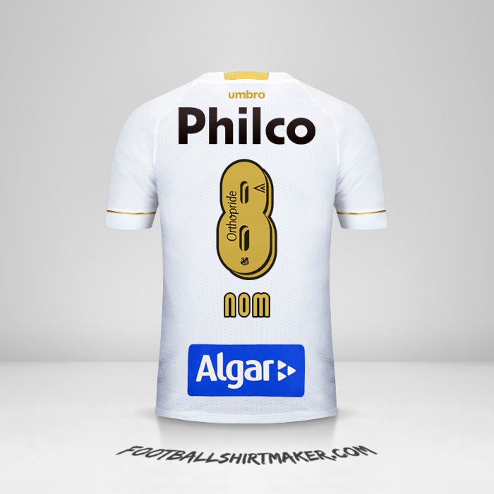 Maillot Santos FC 2018 -  nom - 8