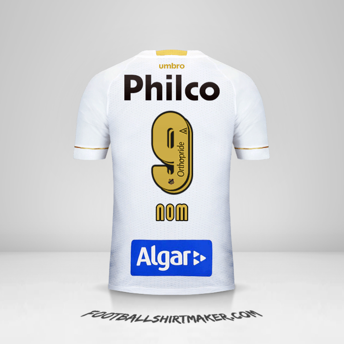 Maillot Santos FC 2018 -  nom - 9