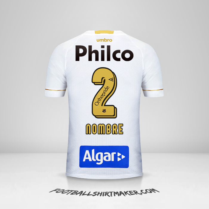 Jersey Santos FC 2018 -  nombre - 2