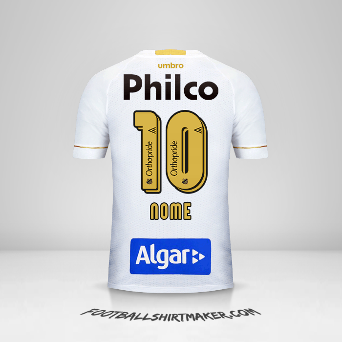 Camisa Santos FC 2018 -  nome - 10
