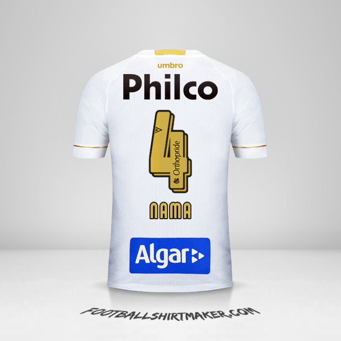 Jersey Santos FC 2018 -  nama - 4