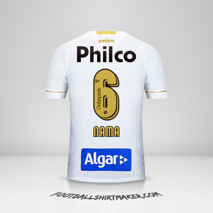 Jersey Santos FC 2018 -  nama - 6