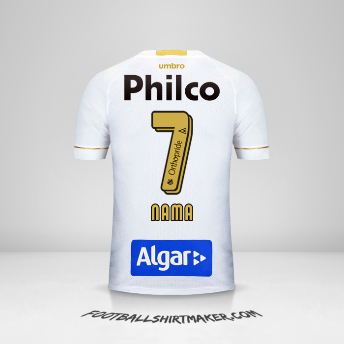 Jersey Santos FC 2018 -  nama - 7