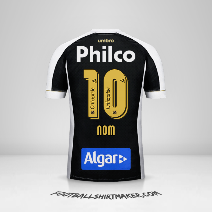 Maillot Santos FC 2018 Extérieur -  nom - 10