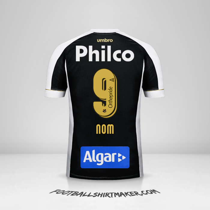 Maillot Santos FC 2018 Extérieur -  nom - 9
