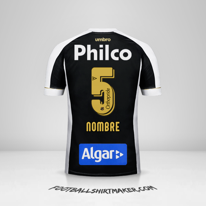 Jersey Santos FC 2018 Visita -  nombre - 5