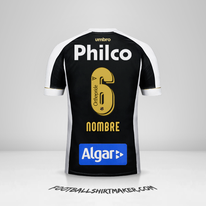 Jersey Santos FC 2018 Visita -  nombre - 6