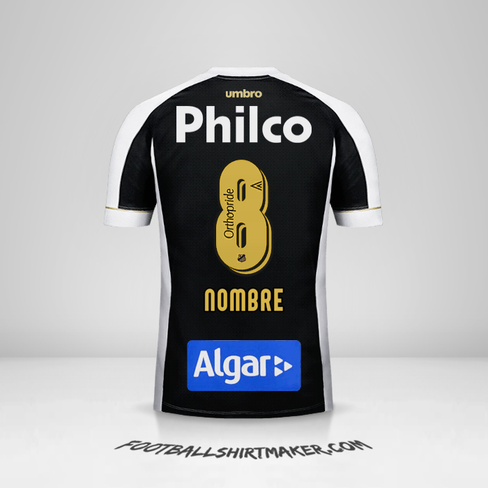 Jersey Santos FC 2018 Visita -  nombre - 8