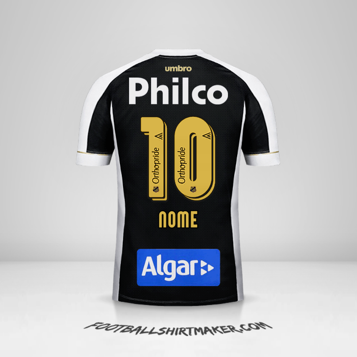 Camisa Santos FC 2018 Alternativa -  nome - 10
