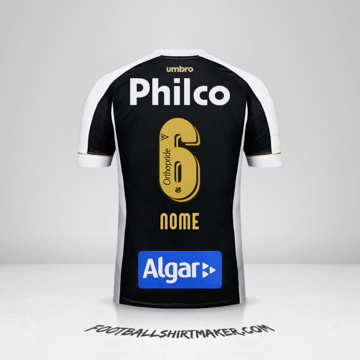 Camisa Santos FC 2018 Alternativa -  nome - 6